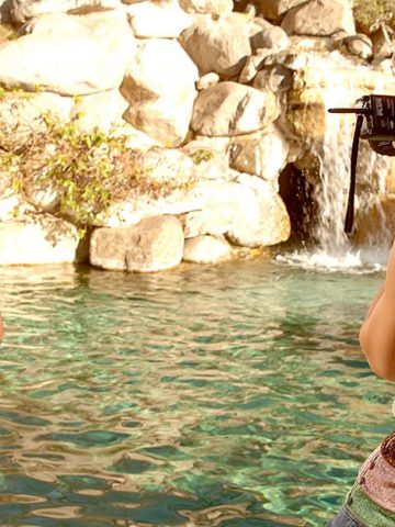 4537774 004 3119 360x480 - Buxom American blonde Jenny McCarthy enjoys the Playboy shoot under the waterfall